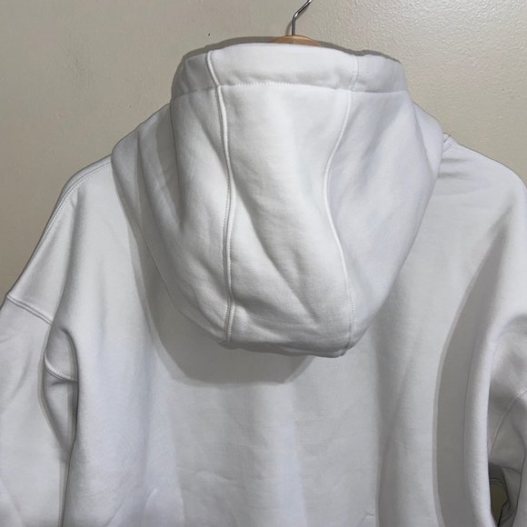 Nike NRG Solo Swoosh Fleece Hoodie Phantom White Heavyweight Men CV0552-030 - Picture 6 of 10